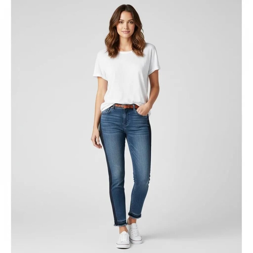 Express Jeans Women's STELA Low-Rise Cropped Skinny Jeans Size 8